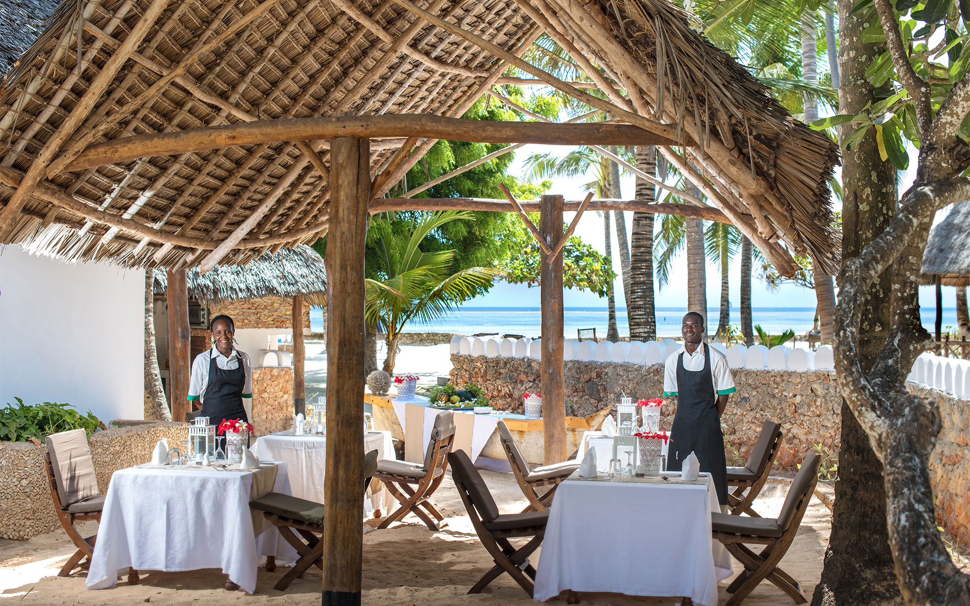Welcome to Diamonds Mapenzi Beach in Zanzibar, a resort in the heart of enchanting gardens overlooking the Indian Ocean 