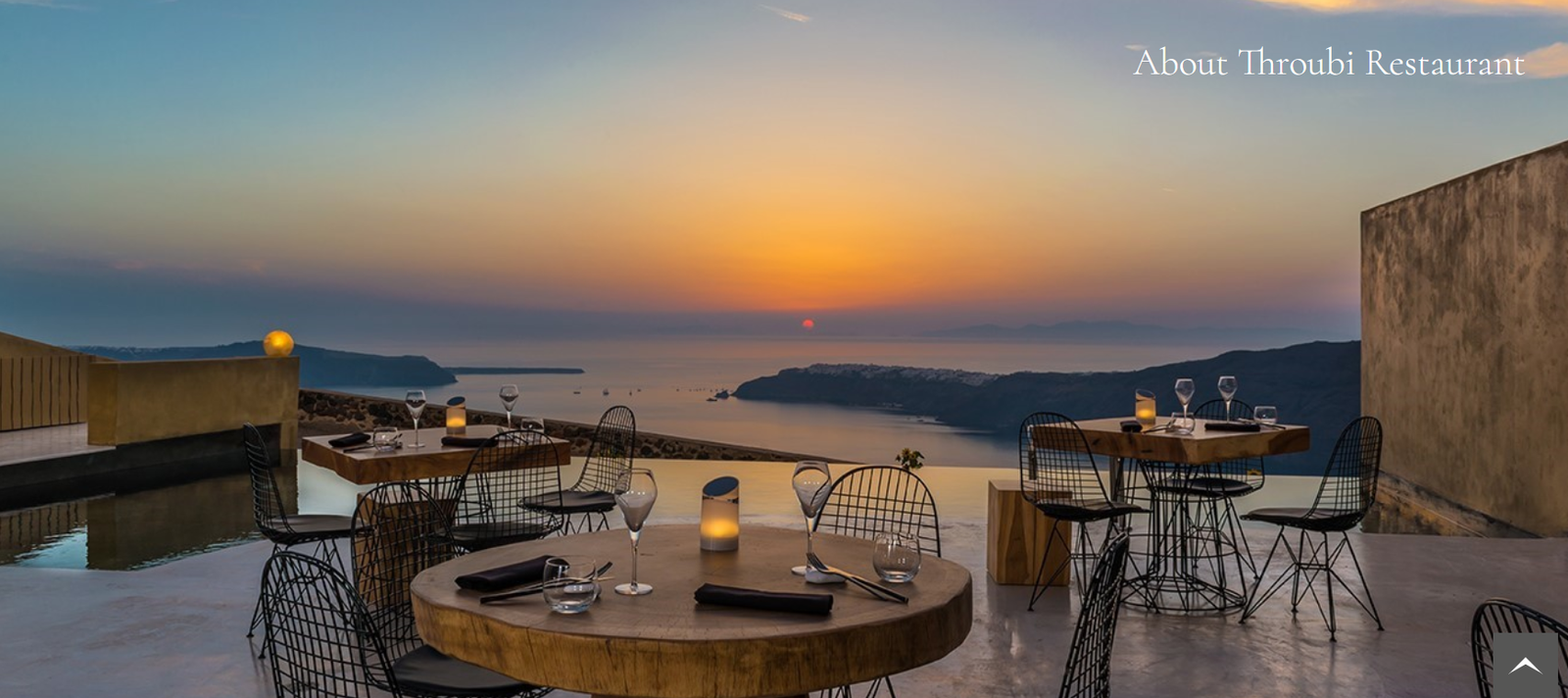 Welcome to Throubi Restaurant Celebrate fine dining at Santorini with sunset view