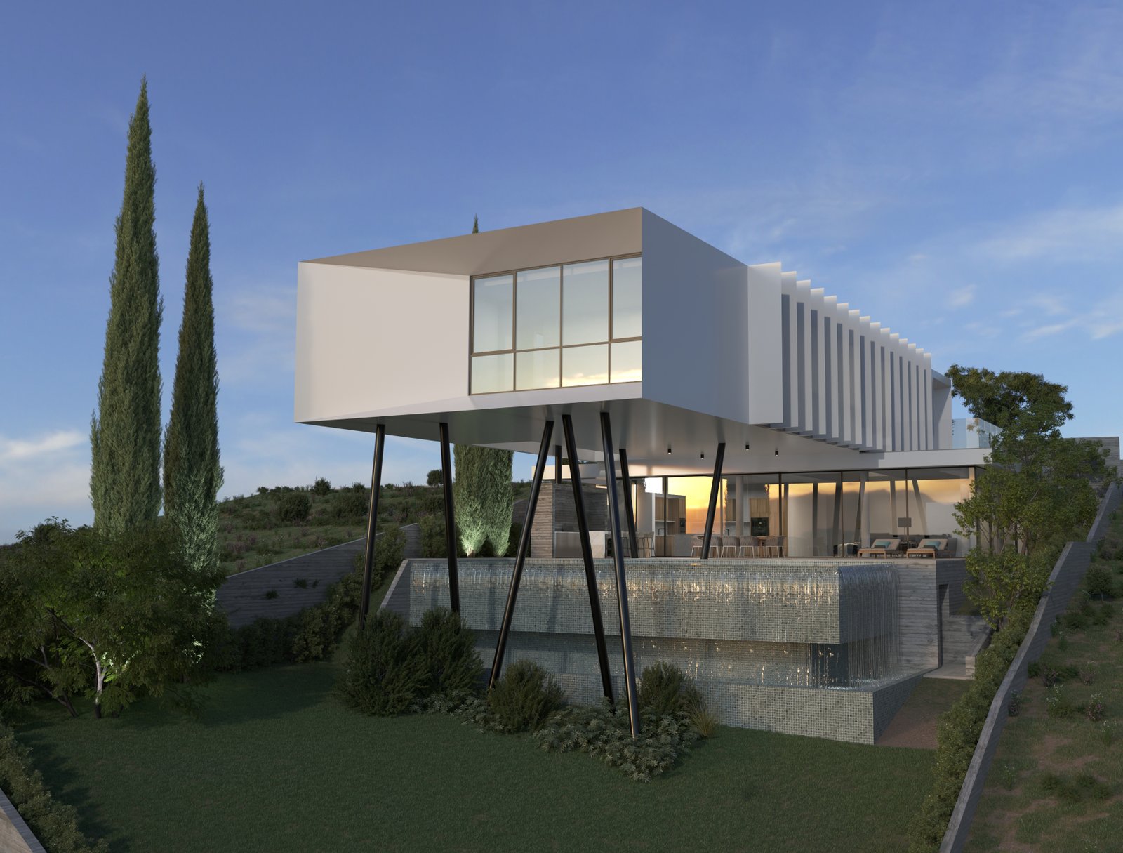Custom-made Paramount villa with two choice of land with 180° sea view in Limassol, Cyprus for Sale
